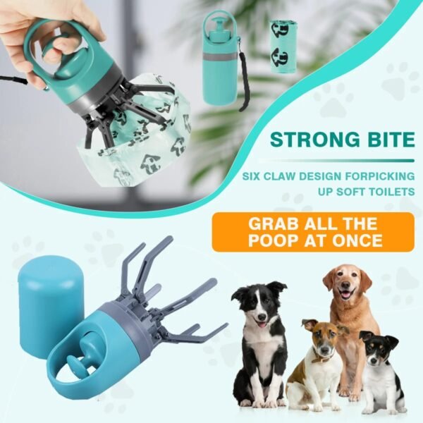 New Dog Pooper Scooper Pet Outdoors Portable Claw Poop Scooper Garbage Bag Cat Dispenser Waste Pick-up Cleaner - Image 8