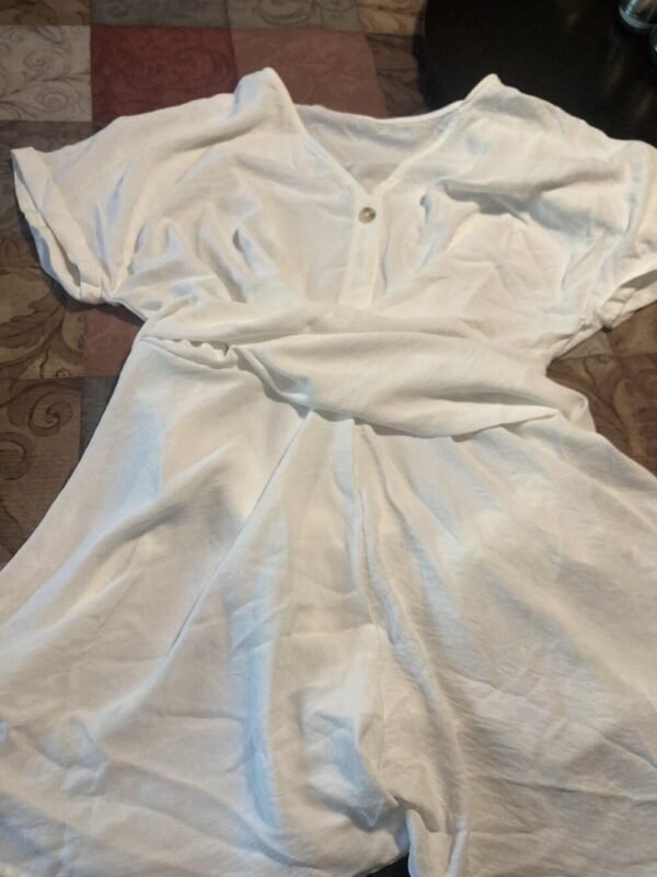 Women's Batwing Sleeve Kinked One-piece Shorts - Image 5