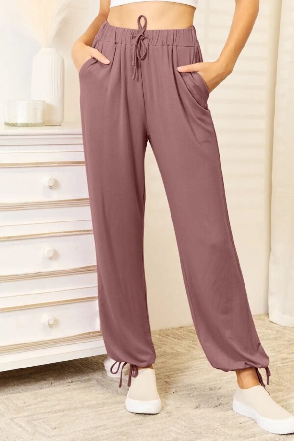 Basic Bae Full Size soft Rayon Drawstring Waist paints and pocket - Image 3