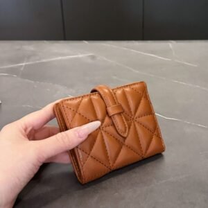 Yeppi PU Leather Solid Color Card Case