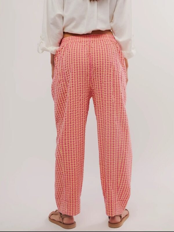 Becoming June Plaid Elastic Waist Pants - Image 3