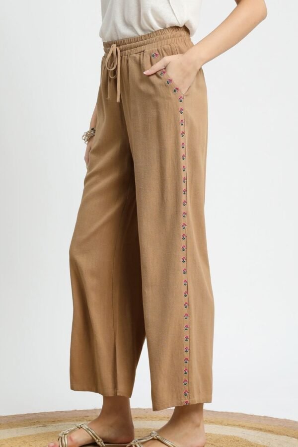 Umgee Wide Leg Drawstring Pants - Image 2