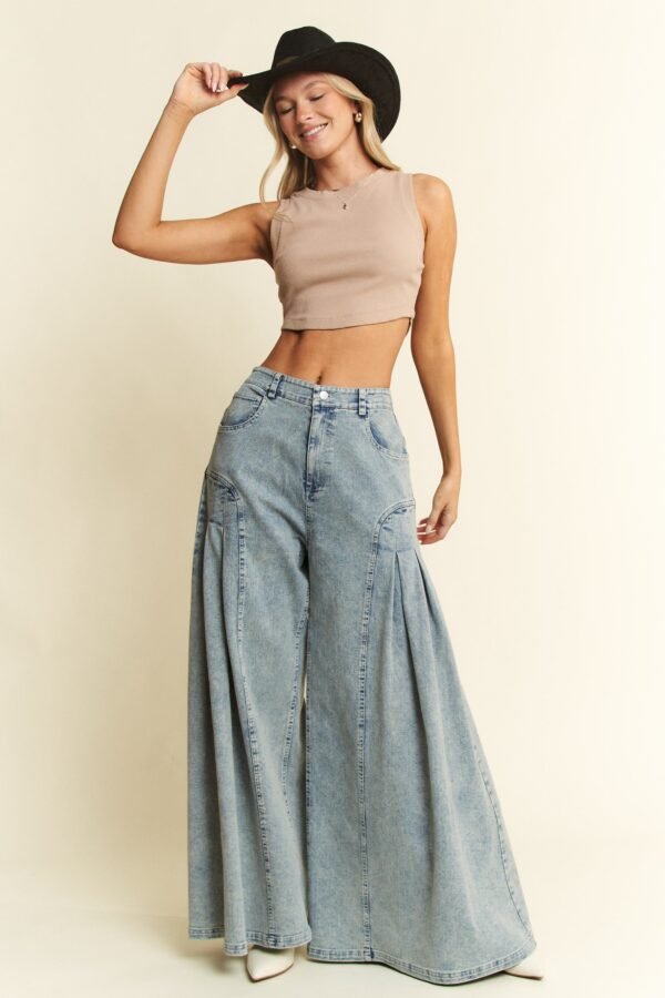 Jade By Jane Jade By Jane High-Waist Pleated Wide Leg Jeans
