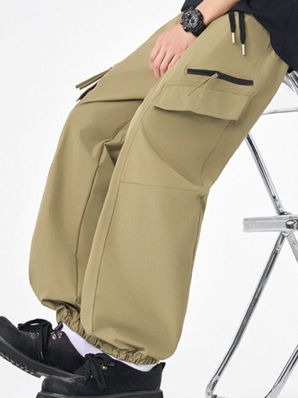 WinnerWear Men's Plus Size Casual Cargo Pants with Multi-Pockets