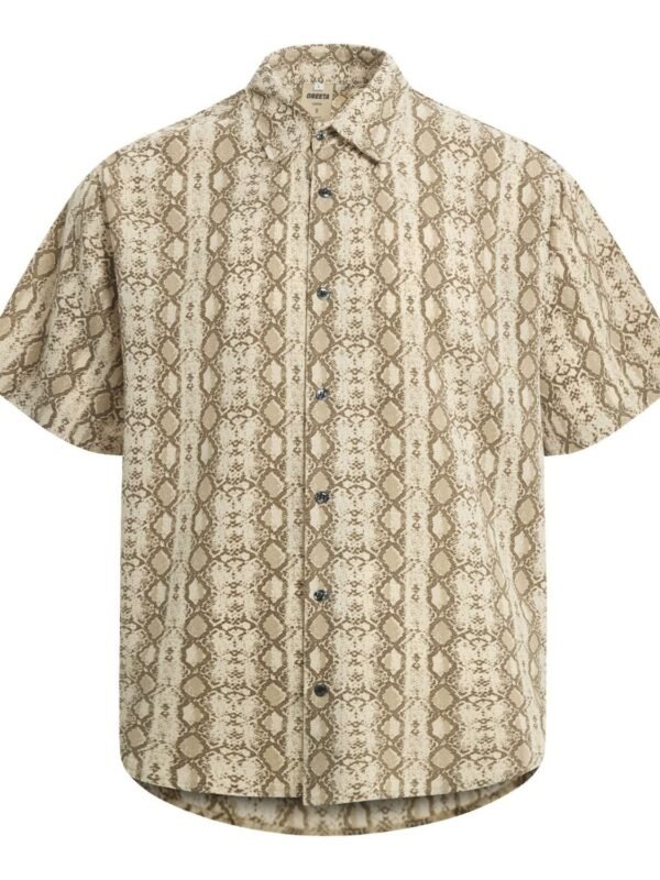 Sleek Edge Men's Short Sleeve Button-Up Shirt