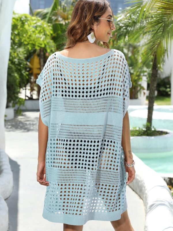 Oh My Moda Crochet Knit Beach Cover Up Dress - Image 7