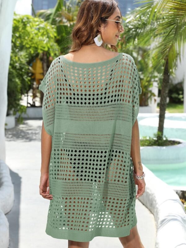 Oh My Moda Crochet Knit Beach Cover Up Dress - Image 9