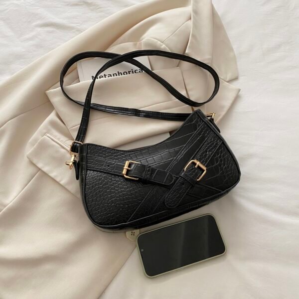 Crocodile Pattern Underarm Shoulder Bag - Image 8