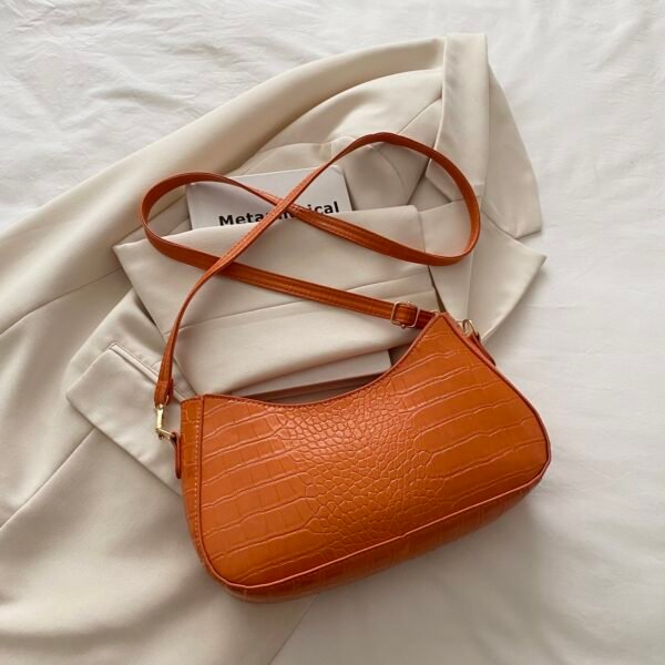 Crocodile Pattern Underarm Shoulder Bag - Image 6