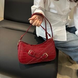 Crocodile Pattern Underarm Shoulder Bag
