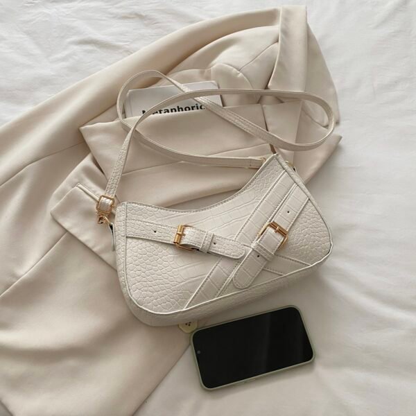 Crocodile Pattern Underarm Shoulder Bag - Image 7