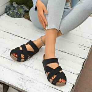Classy Ballet Flats Round Toe Platform Sandals
