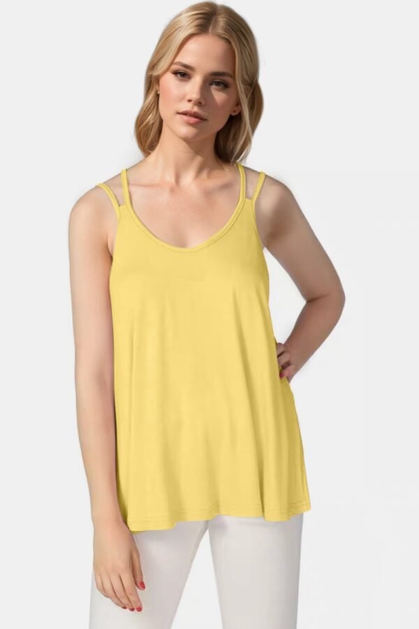 Basic Bae Basic Bae Bamboo Scoop Neck Double Spaghetti Straps Cami