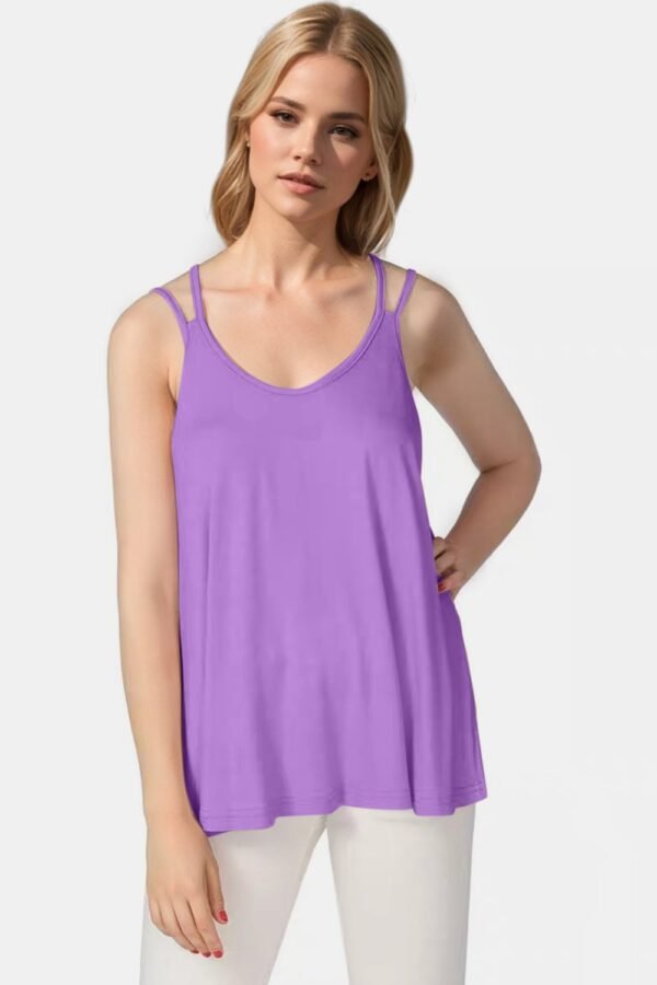Basic Bae Basic Bae Bamboo Scoop Neck Double Spaghetti Straps Cami - Image 6