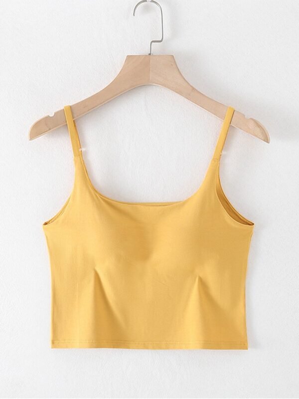 Mapha Scoop Neck Cropped Cami with Chest Pads - Image 2