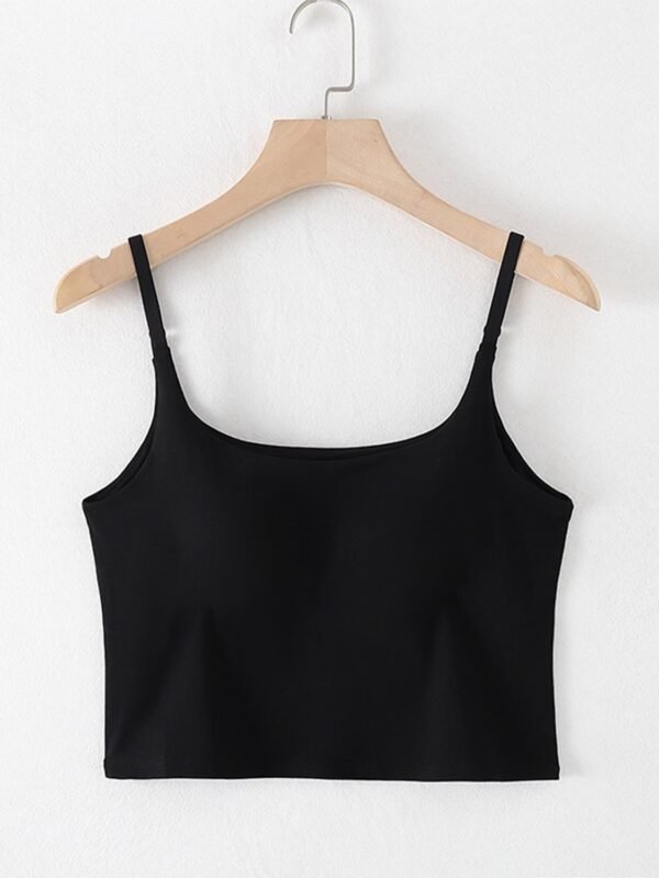 Mapha Scoop Neck Cropped Cami with Chest Pads - Image 9