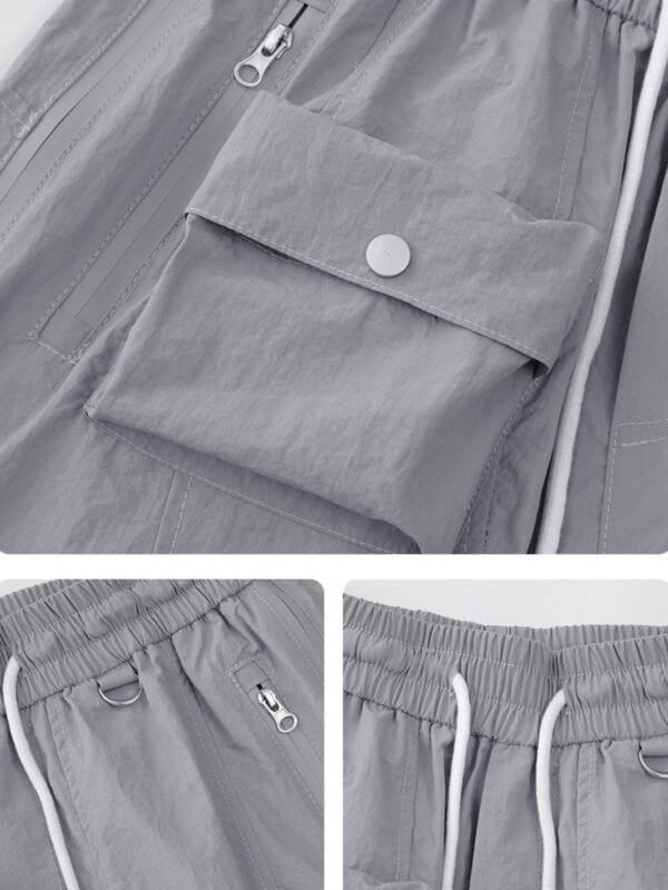 Drawstring Cargo Shorts - Image 4