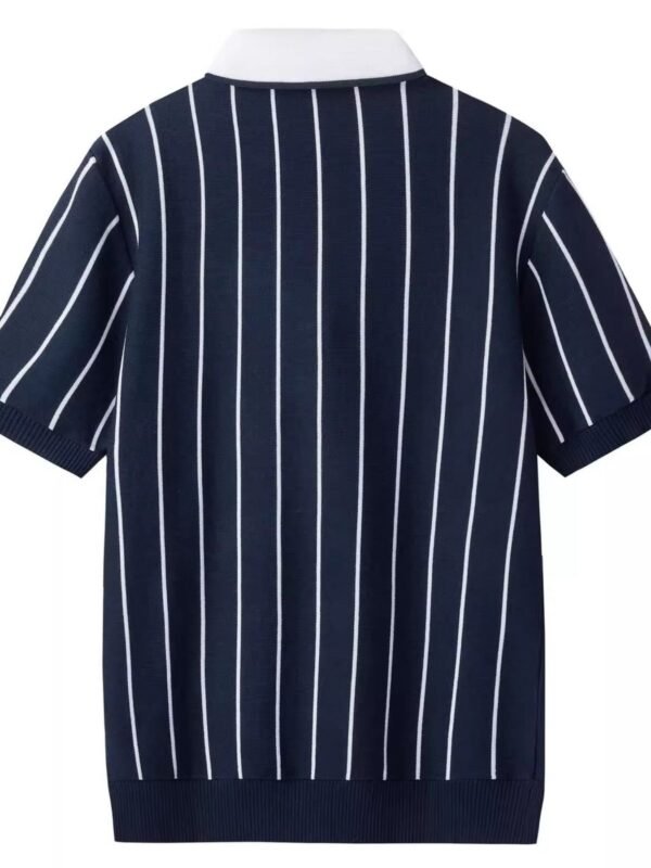 Full Size Striped Button Up Top Plus Size - Image 3