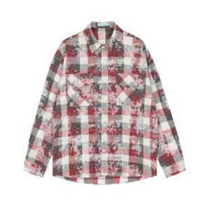 Plaid Button-Up Shirt