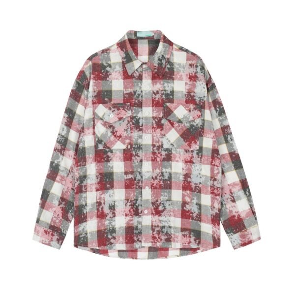 Plaid Button-Up Shirt