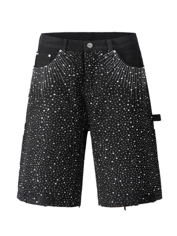 Men's Rhinestone Shorts with Pockets - Image 6
