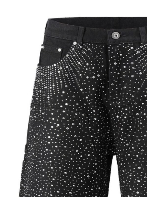 Men's Rhinestone Shorts with Pockets - Image 5