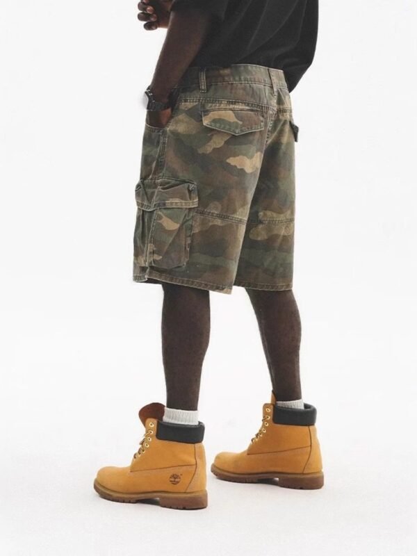 EliteGear Men's Plus Size Camo Cargo Shorts with Multiple Pockets - Image 4