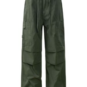TrendMaster Men's Cargo Pants with Drawstring Hem