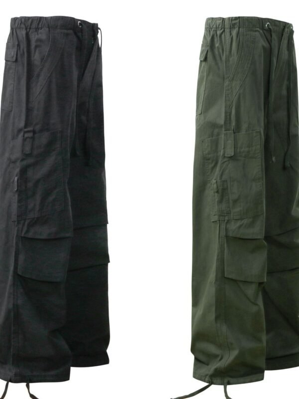 TrendMaster Men's Cargo Pants with Drawstring Hem - Image 3
