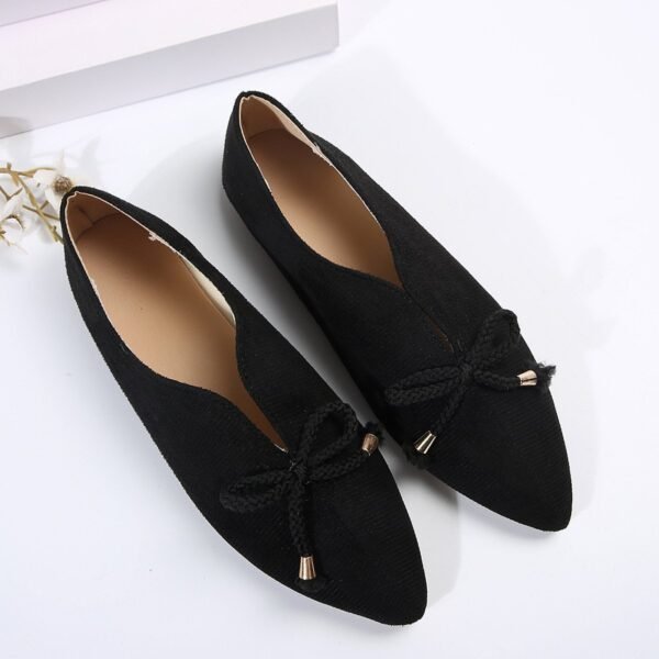 Classy Ballet Flats Point Toe Flats Slip-Ons - Image 2