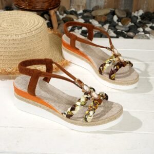 Classy Ballet Flats Open Toe Wedge Sandals