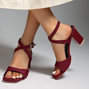 Classy Ballet Flats Open Toe Block Heels Sandals