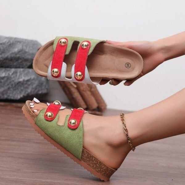 Classy Ballet Flats Open Toe Platform Sandals - Image 4