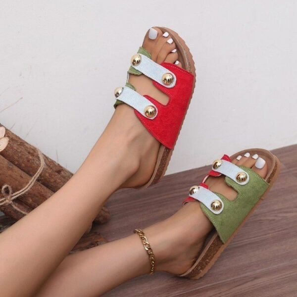 Classy Ballet Flats Open Toe Platform Sandals - Image 3