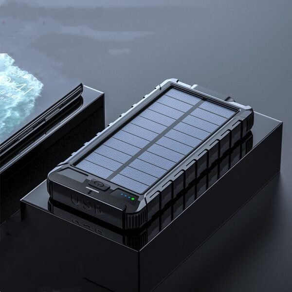 New solar wireless power bank Outdoor PD fast charging ultra-large capacity 20000 mAh power bank - Image 4