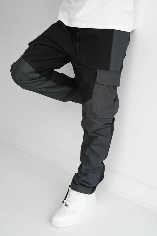 Large Pocket Stitching Trousers Men's Loose Feet - Image 9