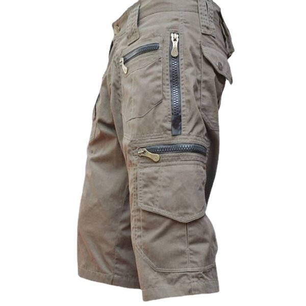 Loose Straight Summer Plus Size Trend Casual Multi-bag Pure Cotton Workwear Shorts Men - Image 5