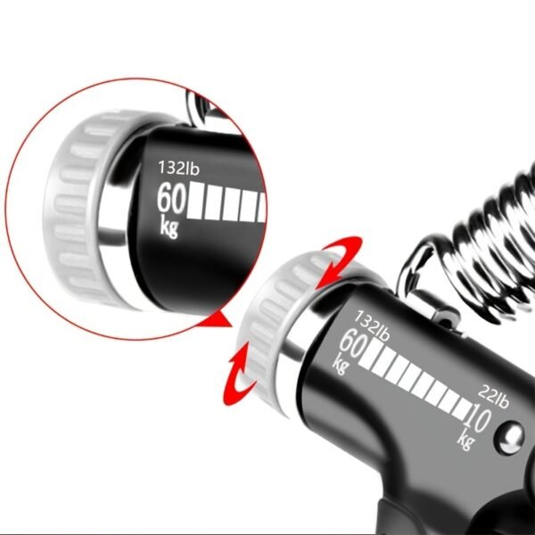 Single Pack Professional Hand Grip Strength Trainer, Carbon Fiber Foam Arm Muscle Finger Rehabilitation Fitness Equipment Hand Grip Strength Power Trainer Gripper Strengthener Adjustable Gym Exerciser - Image 7