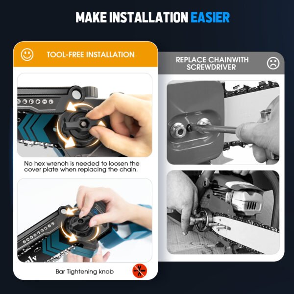 6-inch Mini Chainsaw, Shipped From FBA Warehouse, Banned Platform Walmart Temu - Image 2