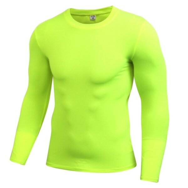 Men's Blank Long Sleeve Compression Top - Image 5