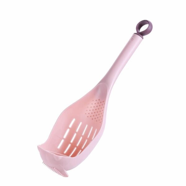 1pc Colander Spoon - Scoop Colander, Plastic Large Soup Strainer Spoon, Strainer Slotted Spoon Kitchen Utensil With Long Handle - Kitchen Supplies, Cookware, Cooking Tools, Kitchen Gadgets, Food Strai - Image 4
