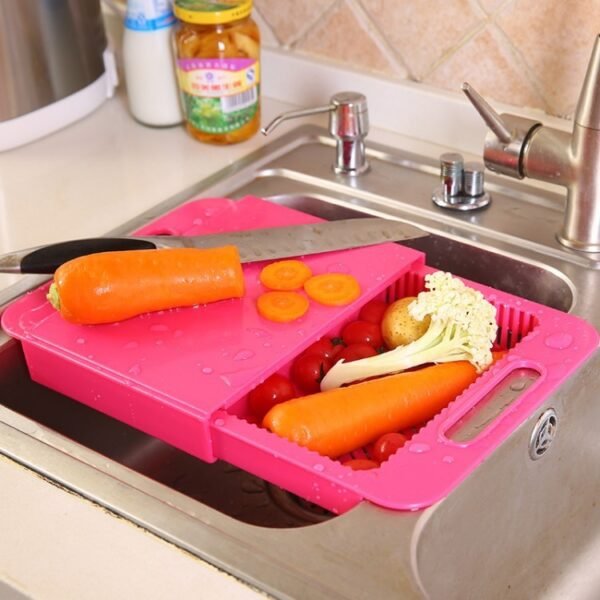 Multifunction Kitchen Chopping Blocks Sinks Drain Basket Cutting Board Vegetable Meat Tools Kitchen Accessories Chopping Board - Image 10