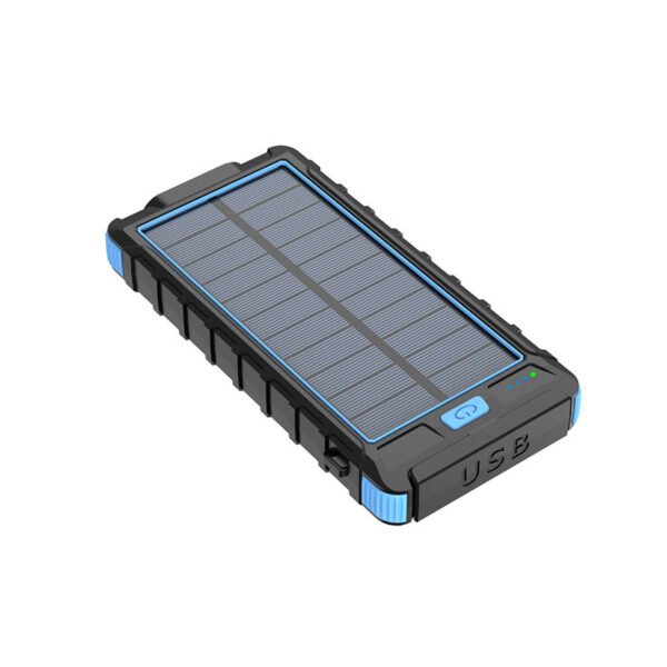 New solar wireless power bank Outdoor PD fast charging ultra-large capacity 20000 mAh power bank - Image 2