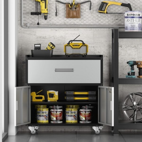 Metal Garage Cabinet, Rolling Tool Box With Wheels, Banned Platform Temu - Image 2