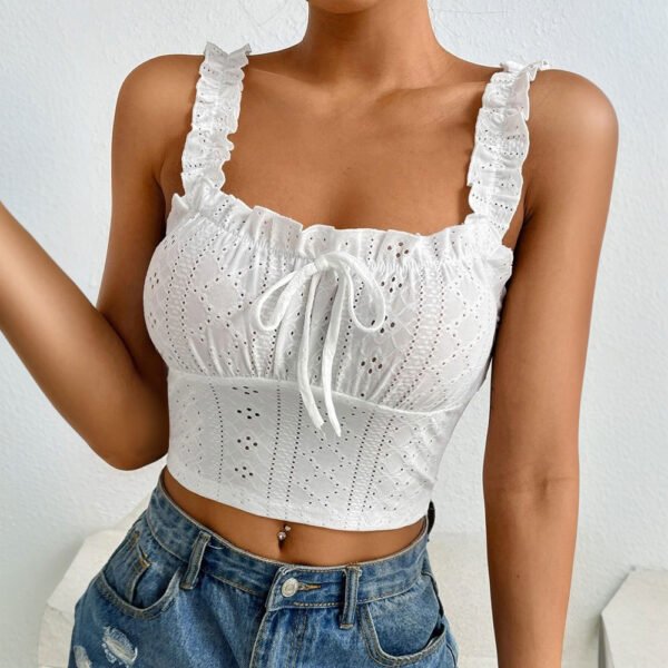 Women's Elegant Lace Camisole Flattering Top - Image 2