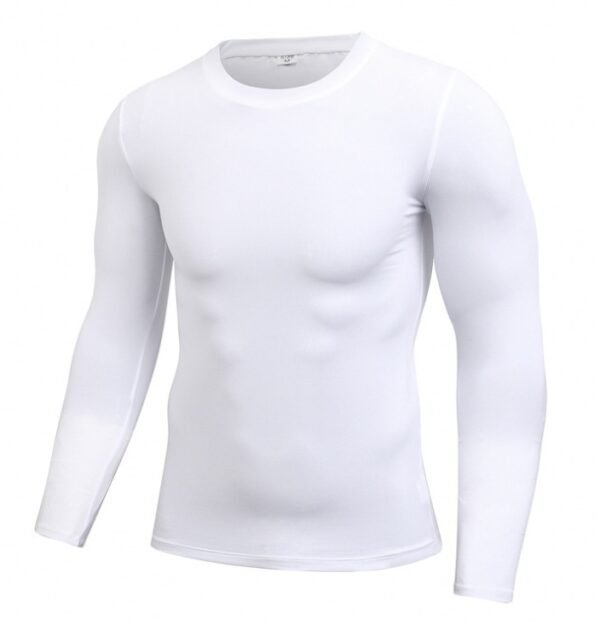 Men's Blank Long Sleeve Compression Top - Image 3