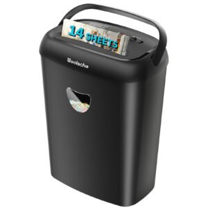 Paper Shredder, 14 Cross Cutting, 6.6 Gallon Paper Basket, P-4 Security Level, 3 Mode Designs - Suitable For Home And Office Anti Paper Jam Heavy-duty Shredders, FBA Shipping