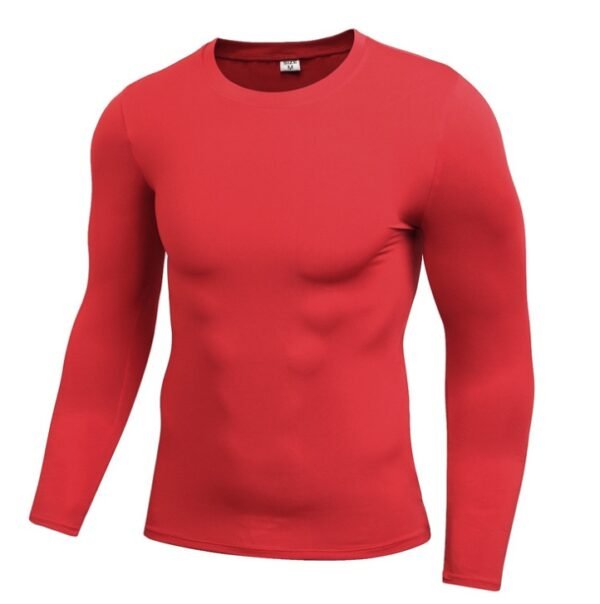 Men's Blank Long Sleeve Compression Top - Image 9
