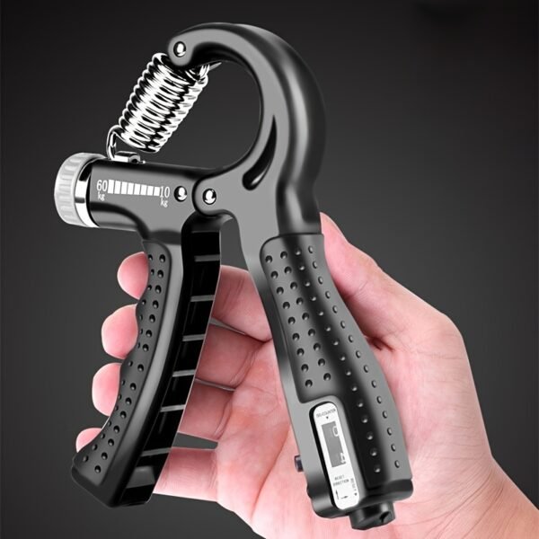 Single Pack Professional Hand Grip Strength Trainer, Carbon Fiber Foam Arm Muscle Finger Rehabilitation Fitness Equipment Hand Grip Strength Power Trainer Gripper Strengthener Adjustable Gym Exerciser - Image 4