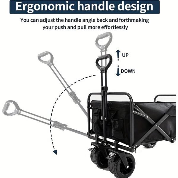 Heavy-duty Folding Multi-functional Camping Trolley - Multi-functional Camping And Beach Trolley - Durable Folding Design, Suitable For Outdoor Adventures, Garden Picnics - Image 8